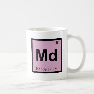 Md - Mendelevium Chemistry Periodic Table Symbol Koffiemok