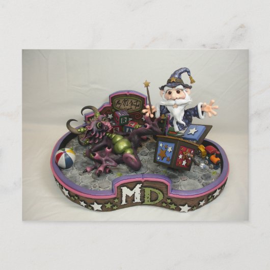 MD Merlin-In-A-Box Briefkaart (Voorkant)