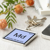 Md - Metaaldetector Chemie Elementsymbool T-shirt Sleutelhanger (Zijkant)