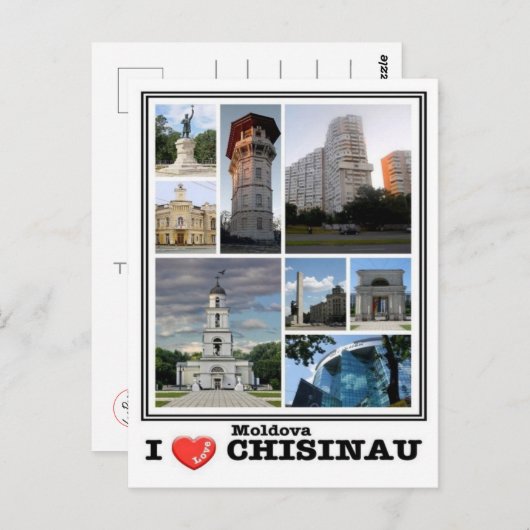 MD Moldavië - Chisinau - Briefkaart (Voorkant / Achterkant)