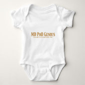 MD PhD Genius Gifts Romper (Voorkant)