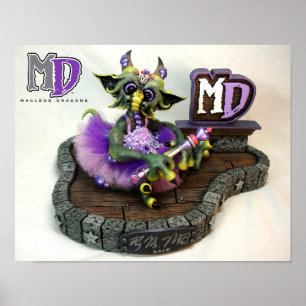 MD Princess Dragon 11 x14-inch mini-Poster Poster