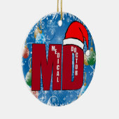 MD SANTA CHRISTMAS ORNAM MEDISCHE ARTS KERAMISCH ORNAMENT (Rechts)