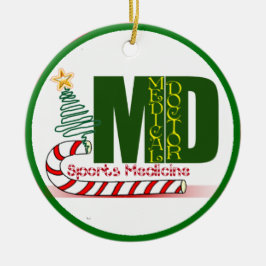 MD SPORTGENEESMIDDELEN CHRISTMAS MEDISCHE ARTS KERAMISCH ORNAMENT