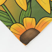 MD State Bird Oriole & Black-eyed Susan Flower Fleece Deken (Hoek)