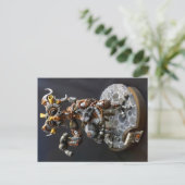 MD Steampunk Dragon Briefkaart (Staand voorkant)