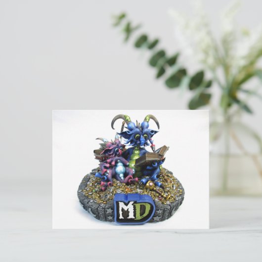 MD Storytime Dragons Briefkaart (Staand voorkant)