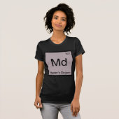 Md - T-shirt voor het symbool voor het afstuderen  (Voorkant volledig)