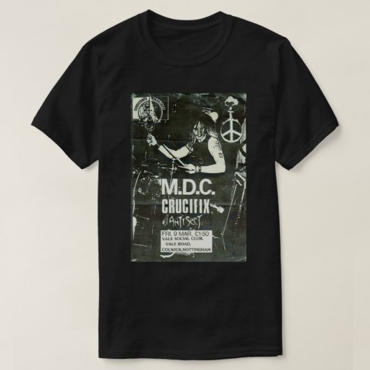  MDC Punk Show Flyer Classic T-Shirt (Design voorkant)