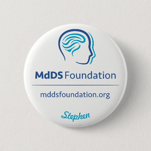 MdDS Awareness 2 1/4-inch Button (Voorkant)