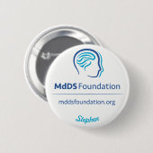 MdDS Awareness 2 1/4-inch Button (Voorkant /achterkant)