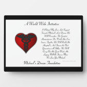 MDF Pledge Plaque Fotoplaat (voorkant)