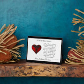 MDF Pledge Plaque Fotoplaat (Zijkant)