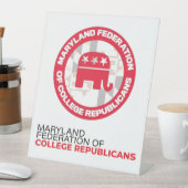 MDFCR-tabel Poster Reclamebord Met Voetstuk (Insitu)