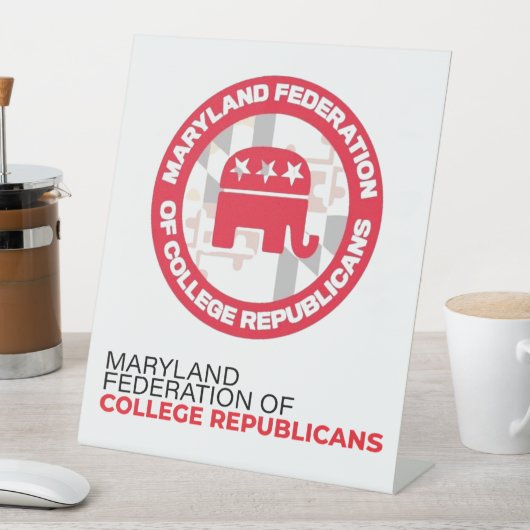 MDFCR-tabel Poster Reclamebord Met Voetstuk (Insitu)