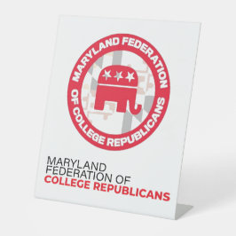 MDFCR-tabel Poster Reclamebord Met Voetstuk