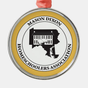 MDHSA - Mason Dixon Homeschoolers Assc Logo Metalen Ornament