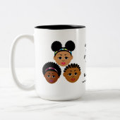 MDillon Design "Ik ben trots om mij te zijn" Tweekleurige Koffiemok (Links)