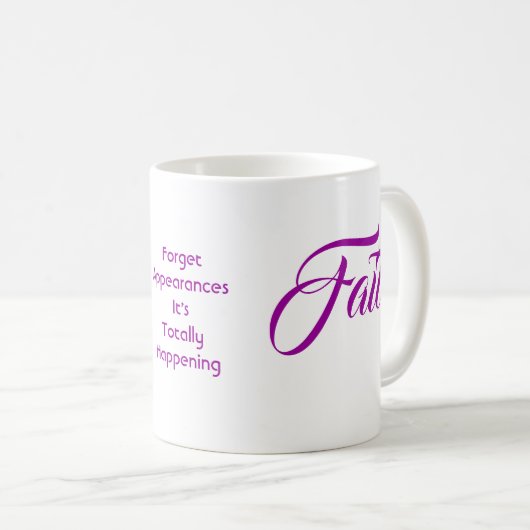 MDILLONDESIGNS.COM cadeaus #FAITH Koffiemok (Voorkant rechts)