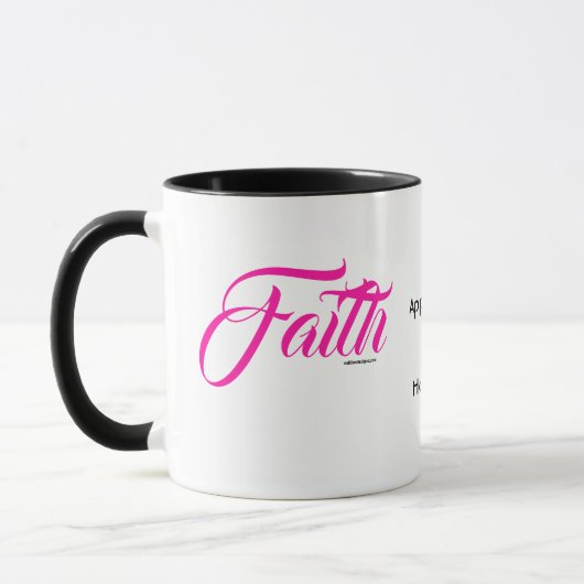 MDILLONDESIGNS.COM cadeaus #FAITH Mok (Links)