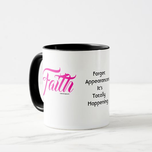 MDILLONDESIGNS.COM cadeaus #FAITH Mok (Voorkant links)