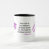 MDILLONDESIGNS.COM cadeaus #FAITH Schrift Mok (Midden)