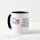 MDILLONDESIGNS.COM cadeaus #FAITH Schrift Mok (Voorkant links)
