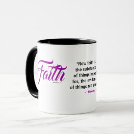 MDILLONDESIGNS.COM cadeaus #FAITH Schrift Mok