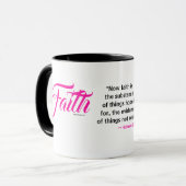 MDILLONDESIGNS.COM cadeaus #FAITH Schrift Mok (Voorkant links)