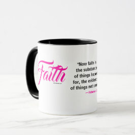 MDILLONDESIGNS.COM cadeaus #FAITH Schrift Mok