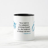MDILLONDESIGNS.COM cadeaus #FAITH Schrift Mok (Midden)