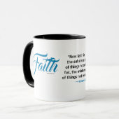 MDILLONDESIGNS.COM cadeaus #FAITH Schrift Mok (Voorkant links)