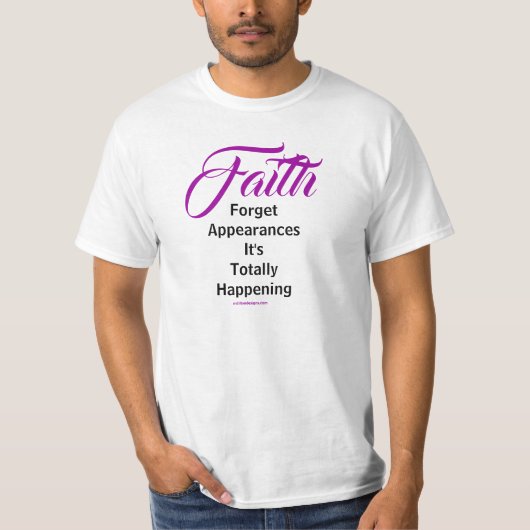 MDILLONDESIGNS.COM cadeaus #FAITH T-shirt (Voorkant)