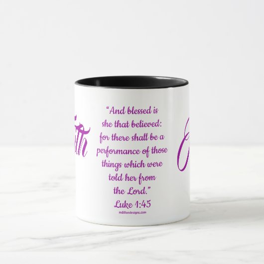 MDILLONDESIGNS.COM Vrouw van #FAITH Mokken (Midden)