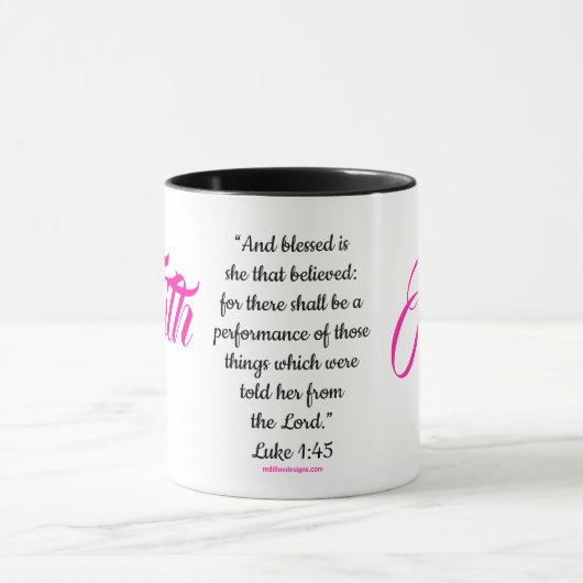 MDILLONDESIGNS.COM Vrouw van #FAITH Mokken (Midden)