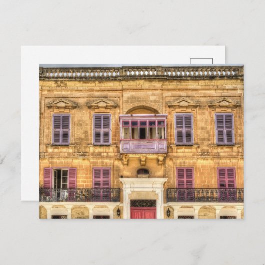Mdina Malta Architecture Briefkaart (Voorkant / Achterkant)