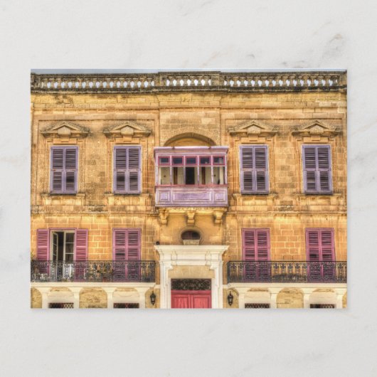 Mdina Malta Architecture Briefkaart (Voorkant)