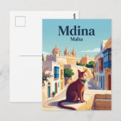 Mdina Malta Briefkaart (Voorkant / Achterkant)