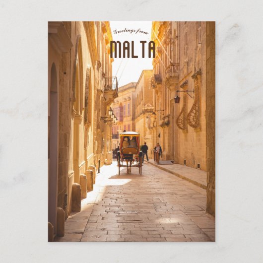 Mdina Malta Briefkaart (Voorkant)