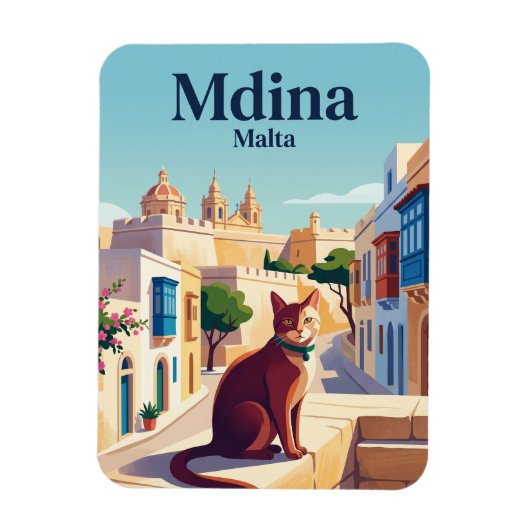 Mdina Malta Magneet (Verticaal)