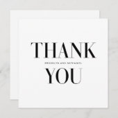 Mdoern Typografie Bold Bedankt! (Voorkant / Achterkant)