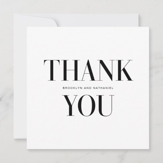 Mdoern Typografie Bold Bedankt! (Voorkant)