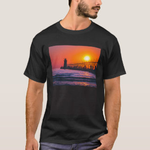 MDPoto's Zonsondergang aan de kusten van South Hav T-shirt
