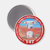 MDRS Crew 147 Magnetische Button Magneet (Voorkant / Achterkant)