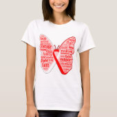 MDS Awareness Butterfly Ribbon T-shirt (Voorkant)