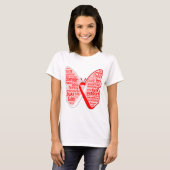 MDS Awareness Butterfly Ribbon T-shirt (Voorkant volledig)