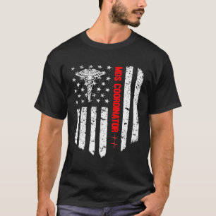 MDS coördinator Amerikaanse vlag RN Geregistreerde T-shirt