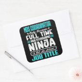 MDS Coördinator Functietitel Beroep Grappig Carriè Vierkante Sticker (Envelop)