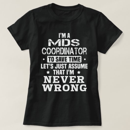 MDS-coördinator T-shirt (Design voorkant)