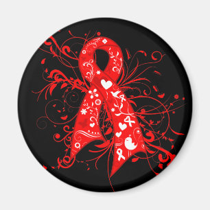 MDS Floral Swirls Ribbon Magneet